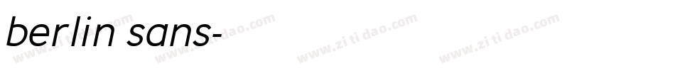 berlin sans字体转换
